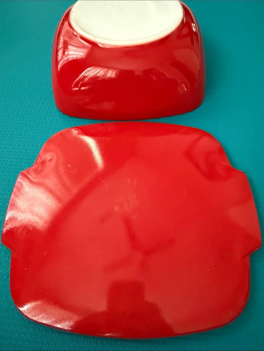 Pyrex 8” Square Red Bakeware Dish